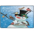 thumbnail image 4 of Dreamtimes Funny Snowman Birds Non-Slip Area Rug 36"x24", Merry Christmas Floor Carpet Comfort Floor Mats Decor for Indoor Front Porch,Living Room, Bedroom,Kitchen, 4 of 5