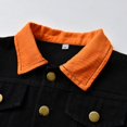 thumbnail image 4 of Veste en Jean à Boutons pour Bébé Enfant Garçon Fille, Veste en Denim pour 3 m-6 T, Printemps Automne, Décontractée, à Manches Longues, Veste en Denim Unisexe, 4 of 5