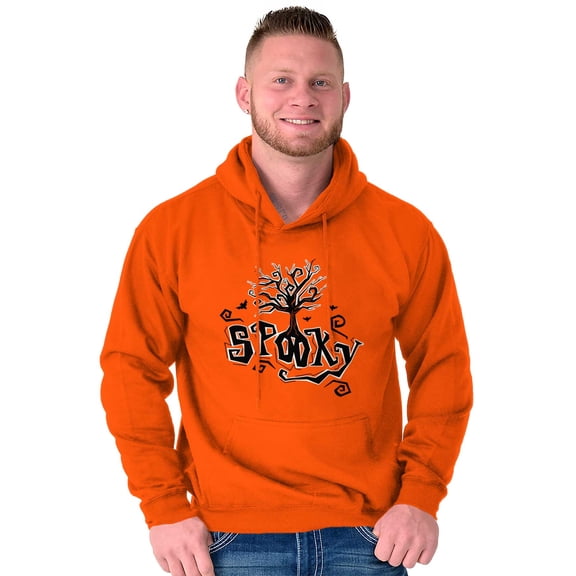 Spooky Cute Haunted Halloween Tree Unisex Plus Size Hoodie Brisco Brands 2X