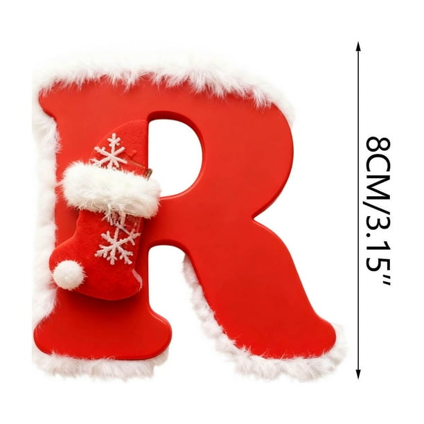 Adornos navideños colgantes, 26 letras, adornos navideños colgantes, adornos navideños personalizados, decoración navideña, adornos navideños colgantes, adornos navideños para exteriores, decoraciones