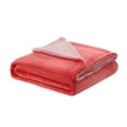 thumbnail image 3 of HomeRoots 531192 Fuchsia Knitted Polyester Solid Color Plush Throw Blanket, 3 of 5