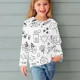 thumbnail image 4 of Tungbrin Girls DIY Hand Painted Colorable Shirts Funny Long Sleeve Crewneck Tops Kids Spring Fashion Coloring Pullover Shirts, 4 of 9
