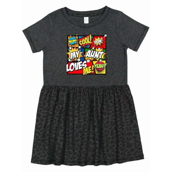 Inktastic My Aunt Love Me Girls Toddler Dress