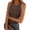 Coffee, variant on ANRABESS Racerback Tank Tops for Women Ribbed High Neck Tank 2026 Summer Sleeveless Shirts Slim Fitted Basic Tees Casual Workout Tops Black XS