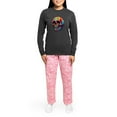 thumbnail image 4 of CafePress - Vibrant Melting Skull - Women's Long Sleeve Charcoal Gray Pajamas, 4 of 7