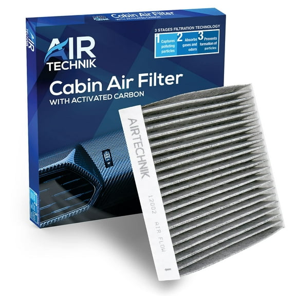 AirTechnik CF12002 Cabin Air Filter w/Activated Carbon  Fits Kia Soul 2015-2019, Soul EV 2015-2019 - 97133-B2000