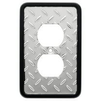Franklin Brass 135859 Diamond Single Duplex Wall Plate, 12'' & Less, Polished Chrome