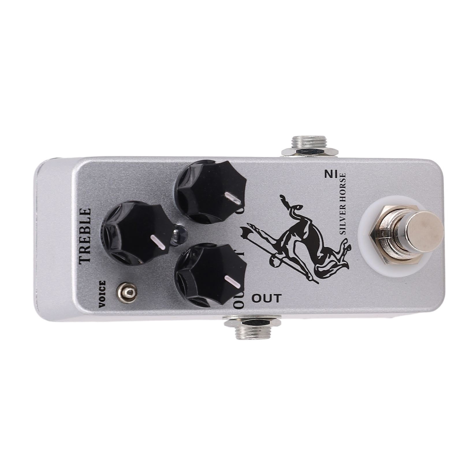 for MOSKY Silver Horse Guitar Effect Pedal Overdrive for Boost Effect Bypass Metal Shell