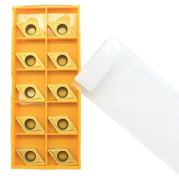 10Pcs Carbide Insert Dcmt11T304 Indexable Turning Milling Lathe Blade Dcmt32.51 Us735