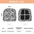 thumbnail image 3 of Black White Cow Pattern Seat Covers for Dining Room Chairs Set Of 4,Stretch Printed Washable Chair Seat Cover with Elastic Ties and Button,Removable Waterproof Couch Cushion Covers, 3 of 6