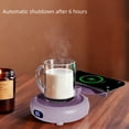 thumbnail image 4 of Shiogb Coffee Mug Warmer for Desk 3 Heating Setting, 2 In 1 Rechargeable Mug Warmer & Phone Charger, Timing Coffee Heater for Desk Home, 4 of 9
