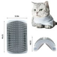 thumbnail image 4 of 2 PACK Cat Self Groomer,Softer Cat Corner Scratcher For Wall With Catnip,Massage Comb Groomer Cat Corner Groomer,Pet Grooming Massage Kitten Brush,Cat Face Scratcher For Kitten with Long &Short Fur, 4 of 7