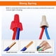 thumbnail image 3 of Red , Winged Wire End Connector Cover, Nut 18-8 AWG, HSP13 Type Screw Terminal for Connecting Electrical Wiring, 3 of 5