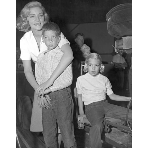 Lauren Bacall with children Photo Print (8 x 10)