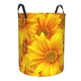 thumbnail image 2 of Fotbe 3D Sunflowers Laundry Basket with Handles, Waterproof Large Laundry Hamper, Wash Bag for Corner Dorm, Rolling Laundry Basket with Handles-Small, 2 of 8