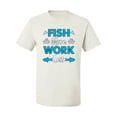 thumbnail image 2 of Wild Bobby, Fish More Work Less Pro Fishermen, Fishing, Men Graphic Tee, White, 4X-Large, 2 of 4