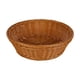 thumbnail image 2 of Cesta de almacenamiento de plástico imitación de ratán redonda 13,8"x3,5" | Bandejas organizadoras de frutas y verduras | Diseño de tejido multifuncional duradero | Portachuchones para snacks, 2 of 6