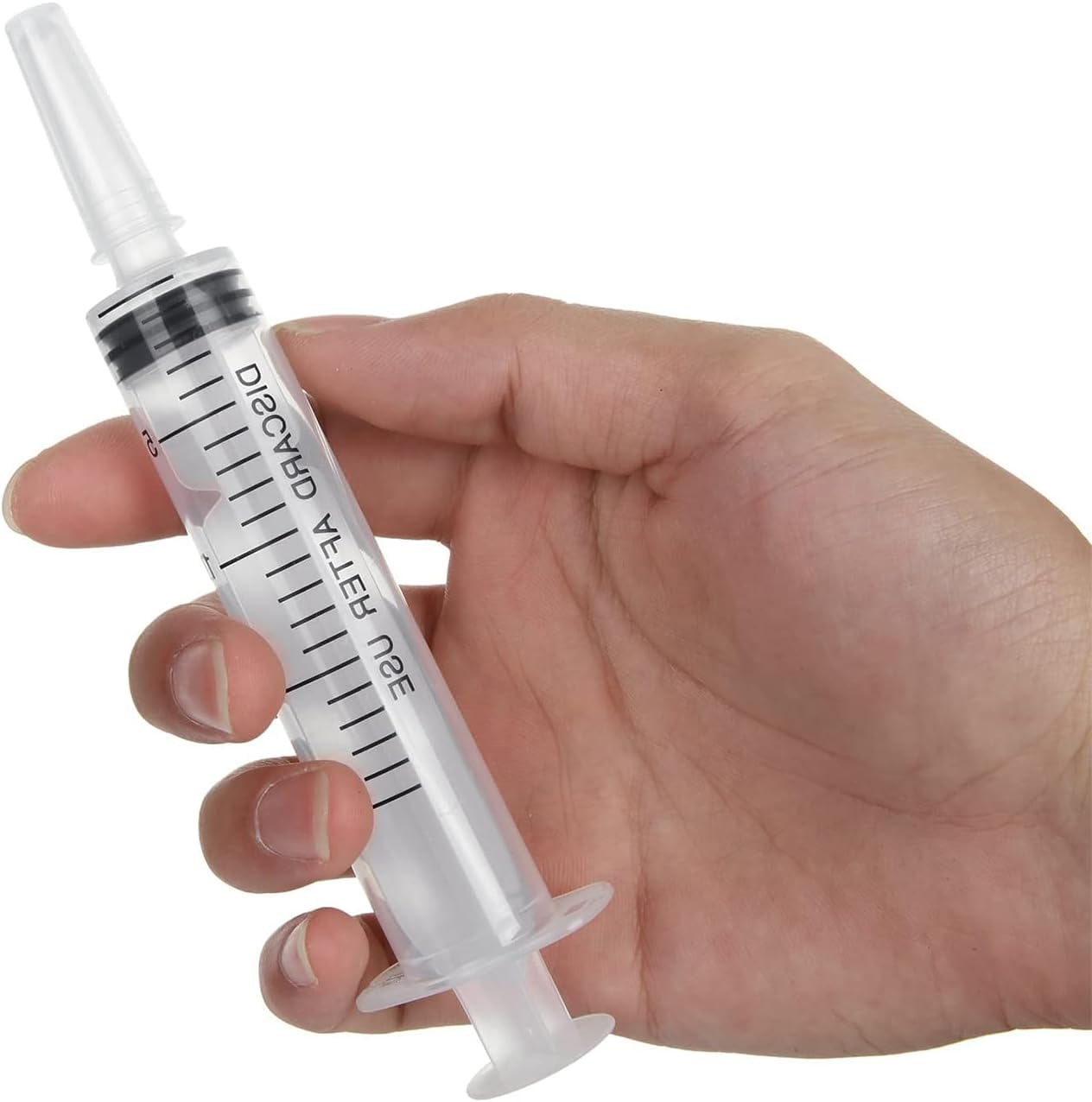 Plastic Syringes for Liquid, 20ml Syringes Without Needle & Individually Sealed, Syringes for Measuring,Lip Gloss, Liquid Refilling, DIY Crafts, Feeding Pets, Scientific Labs,50 Pack