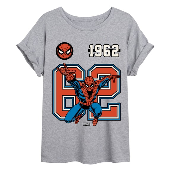 Marvel - Spider-Man 62 Jersey - Juniors Oversized Graphic T-Shirt