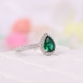 thumbnail image 2 of Oval Cut Peridot Women Ring Diamond Cluster Wedding Ring Rose Gold Personalized Jewelry Birthday Gift For Love Statement Ring For Her, 2 of 2