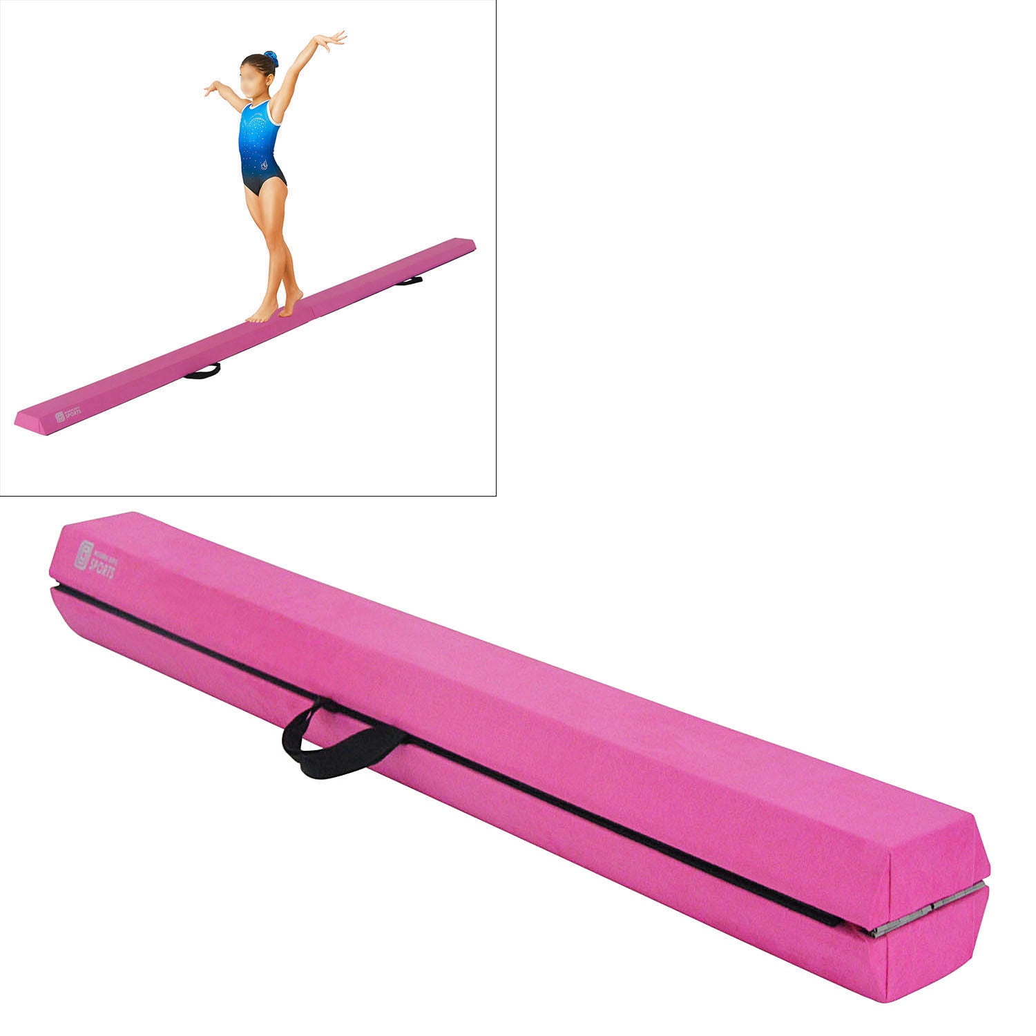 9.5 Ft Folding Wood Core Skill Performance Home Training Gymnastics Equipment EZ GLAM Gymnastics
