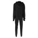 thumbnail image 5 of Gibobby Sudaderas de Forro Polar y Pantalones Mono con capucha de otoño e invierno de color sólido para mujer con bolsillos, mangas largas y cintura elástica(Negro,XL), 5 of 5