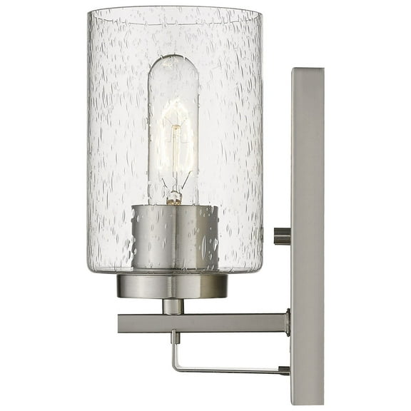 HomeRoots 398687 8.75 x 4.5 x 5.75 in. Orella 1-Light Satin Nickel Sconce