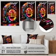 thumbnail image 4 of Designart « Neon Grooves of Jukebox Machine I » Art Mural en Métal de Jukebox, Décor Mural en Métal Coloré, Décor d'Art en Métal Moderne pour Entrée - 30x40 Pouces, 4 of 6