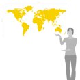 thumbnail image 2 of World Map Wall Art Earth Atlas Decal Sticker, 2 of 4