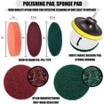 thumbnail image 4 of Juego de cepillos de limpieza de taladro eléctrico de 13 piezas para superficies de baño Ducha Azulejo Lechada Piso Superficie de cocina Cepillo giratorio con 2 extensiones yoouyida Kuyhfg Bienvenido a Kuyhfg, 4 of 5