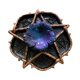 thumbnail image 5 of Estatua con Base de bola de estrella y flor Macarena figura de resina dor Azul Púrpura Oro, 5 of 8