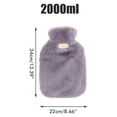 thumbnail image 3 of Artículos de calentamiento, bolsa de agua caliente de invierno, bolsa de agua caliente suave, elegante y moderna, 3 of 8