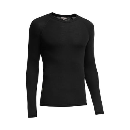 Mens Icebreaker - Icebreaker Men's Everyday Long Sleeve Crewe Top, Black, Large By Icebreaker Merino
