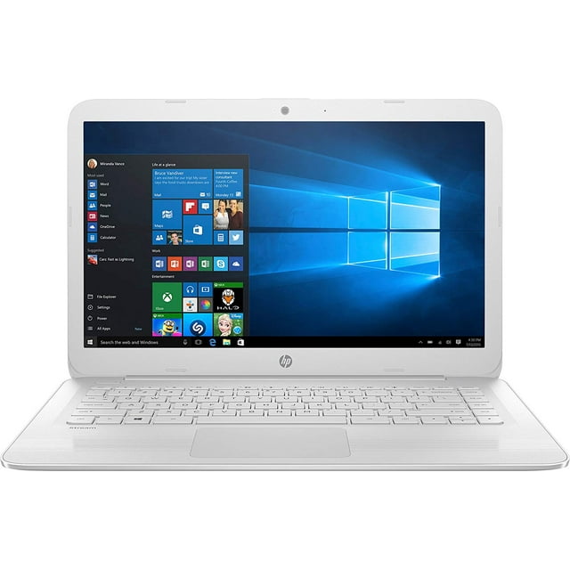 HP Stream 14" HD Intel Celeron N3060 4GB 64GB UHD Graphics 600 Windows 10 White Refurbished Good