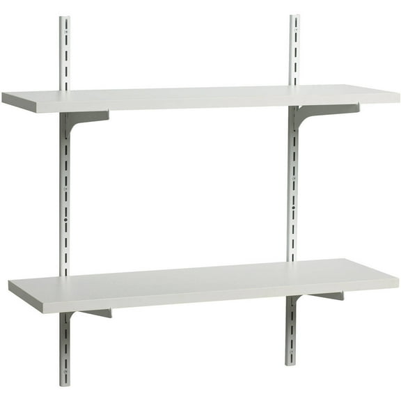 Shelf-Made® 0095-KITW White Finish 8 in. x 24 in. Adjustable Shelf Kit 8 Pc Box