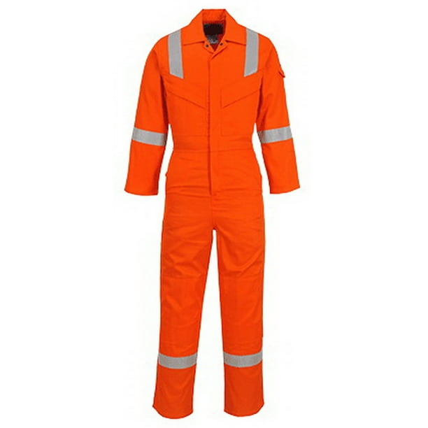 Portwest Portwest UFR21 FR Antistatic CoverallOrangeXL Walmart