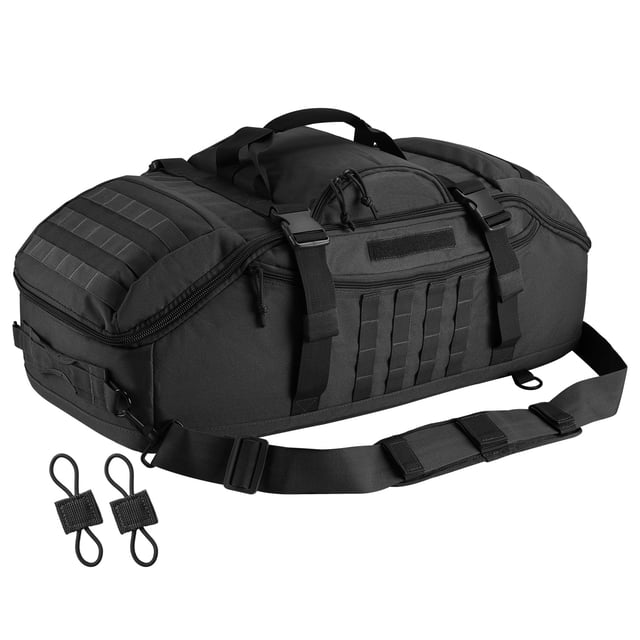 Bolsa de lona Hannibal Tactical de 65 litros con mochila táctica 3 en 1