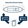 thumbnail image 6 of Sea Eagle 350FX Inflatable Explorer 1 Person 11’6” Fishing Kayak Fishing – Fishing, Touring, Camping & Whitewater- Pro Solo Package, 6 of 6
