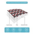 thumbnail image 5 of Black Red,Queen Size Down Alternative Comforter,Lightweight Comforter Quilt Bedding Set with Pillow Shams Abstract Minimalist Geometric Lines Stripes Art Bed Comforter Duvet Insert 90"x96", 5 of 7
