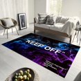 thumbnail image 1 of Modern Area Rug, Rainbow Keep Off, Purple, (19''x27'')=50x70cm, 1 of 6