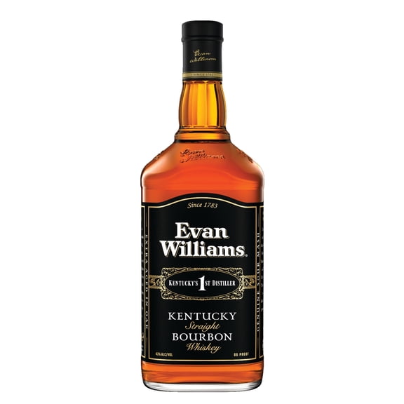 Evan Williams Black Label Straight Bourbon, 1.75 L Bottle, 43.0% ABV