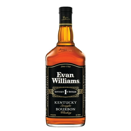 Evan Williams Black Label Straight Bourbon, 1.75 L Bottle, 43.0% ABV