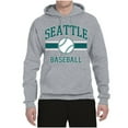 thumbnail image 2 of Wild Bobby City of Seattle Baseball Fantasy Fan Sports Unisex Hoodie Sweatshirt, Heather Grey, X-Large, 2 of 6