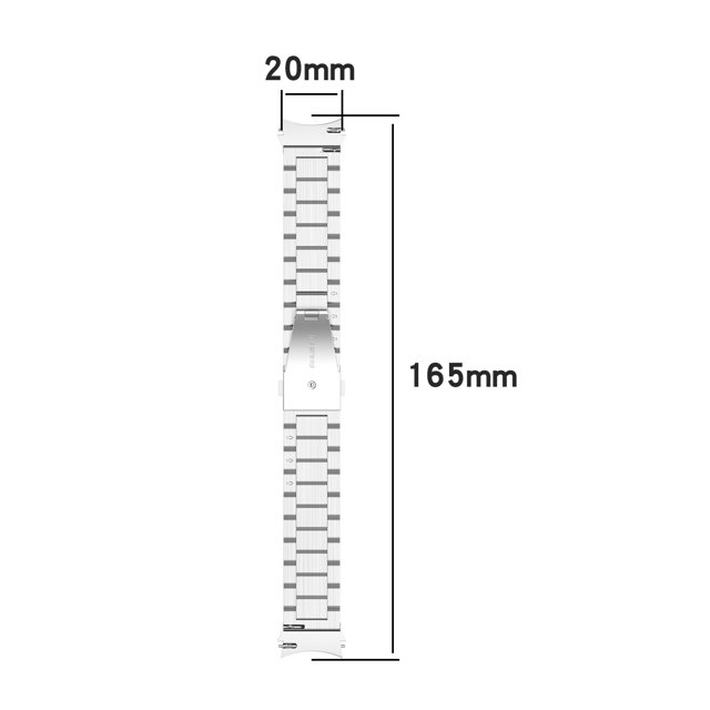 (silvery)stainless steel Watch Bands, Straps Plated Steel Buckle Smart Watch Straps Wrist Straps for Men Women