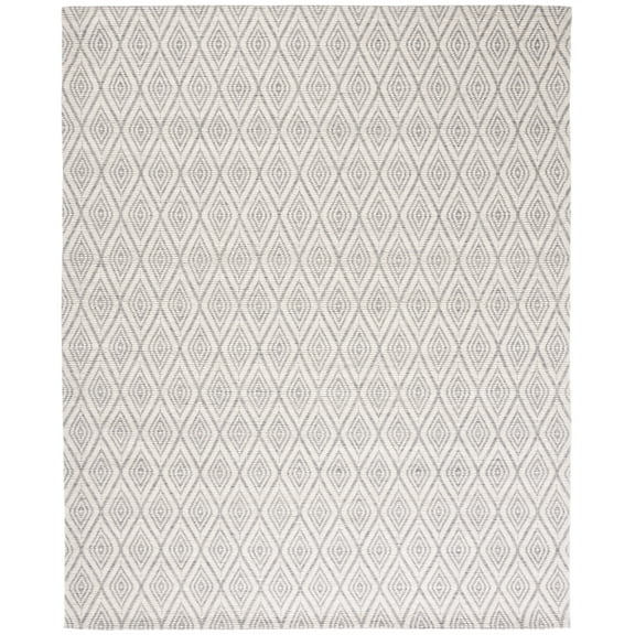 SAFAVIEH Marbella Winston Diamond Area Rug, Grey/Ivory, 8' x 10'