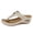 Beige, variant on Women's Wedge Hollow Flip Flops Trendy Comfortable Casual Slides Perforated Open Toe Sandals Soft Sole Lightweight Slippers Ladies Beach Vacation Shoes