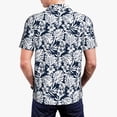 thumbnail image 5 of Rocae Hawaiian Style for Men's Short Sleeve Polo Shirt, Quick Drying Performance Moisture Wicking Sports Men's Golf Shirt Small, 5 of 9