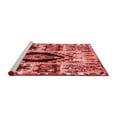 thumbnail image 2 of Ahgly Company Machine Washable Indoor Round Oriental Red Modern Area Rugs, 8' Round, 2 of 4