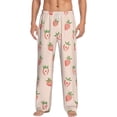 thumbnail image 2 of Picia Strawberries Mens Soft Woven Cotton Elastic Waistband Sleep Pajama Pant Lounge Sleep Pant With Pockets And Drawstring-XX-Large, 2 of 9