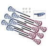 Champion Sports Ultra Grip Lacrosse Set - 12 Sticks and Balls